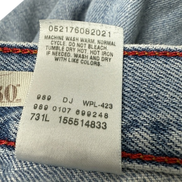 VTG Levis 550 Womens Jeans Relaxed Fit Tapered Leg Sz 10 S High Rise Classic - Picture 4 of 10